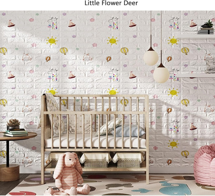 Pack de 10 Panneaux Muraux 3D Effet Brique Effet Cute Kids