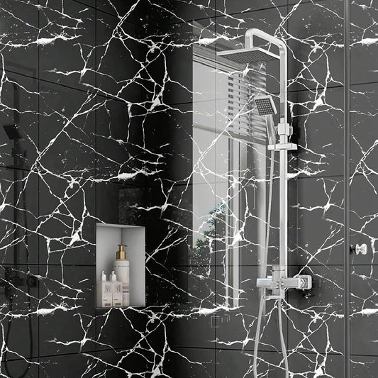 10 Panneaux PVC Autocollant Alternative Au Marbre 60x60 cm - en Promo 🔥