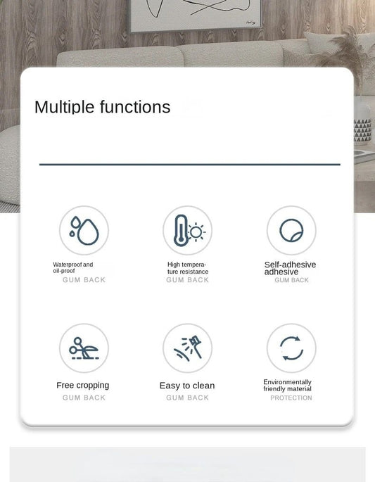 Pack de 10 Panneaux PVC Autocollant Alternative Au Marbre 60x30 cm