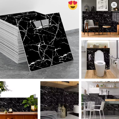 10 Panneaux PVC Autocollant Alternative Au Marbre 60x60 cm - en Promo 🔥