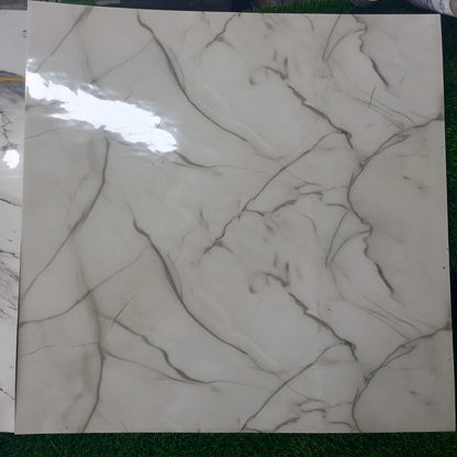 10 Panneaux PVC Autocollant Alternative Au Marbre 60x60 cm - en Promo 🔥