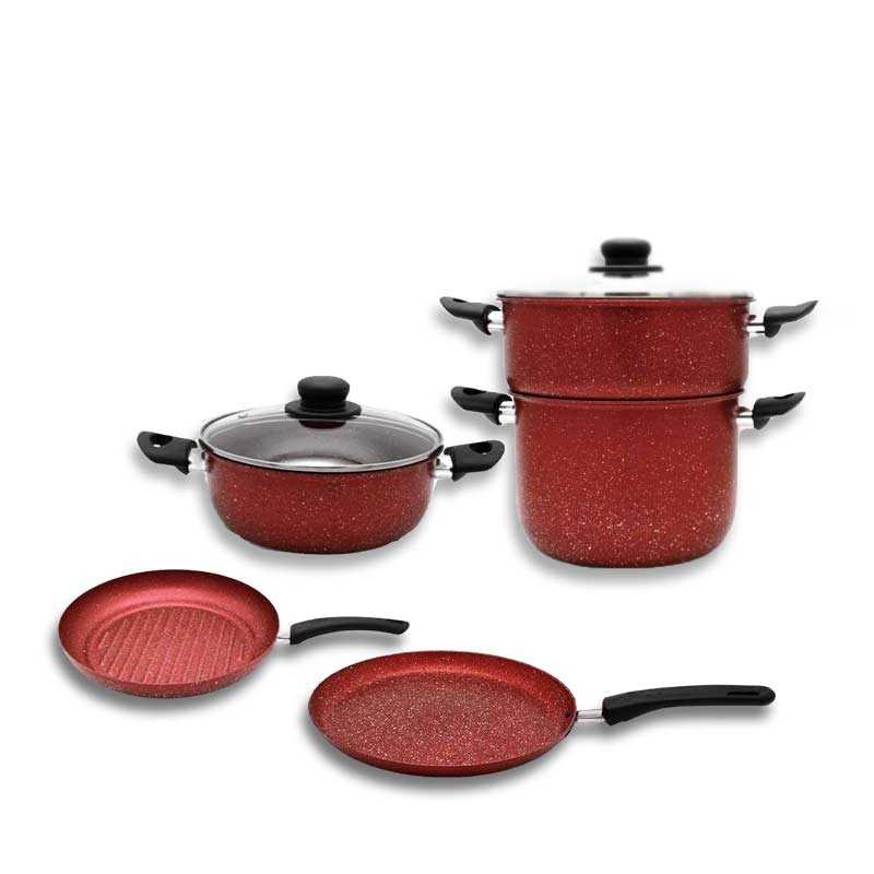Batterie de Cuisine Cook’art Granite : 11 Pièces ✅ en Promo 🔥
