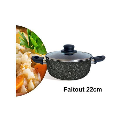 Batterie de Cuisine Cook’art Granite : 11 Pièces ✅ en Promo 🔥